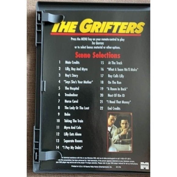 The Grifters (DVD, 2002) Annette Bening, John Cusack - Picture 3 of 5